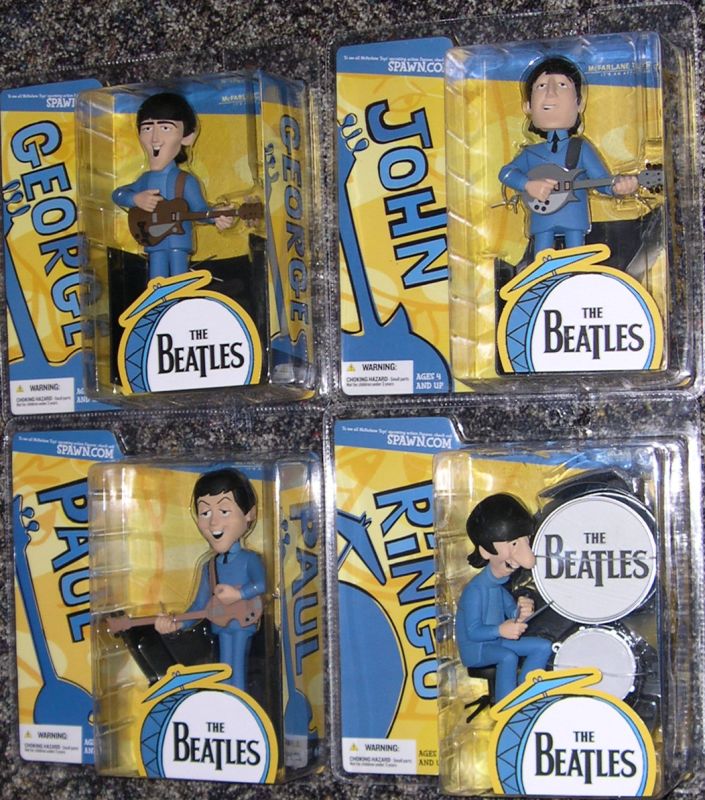 beatles cartoon action figures